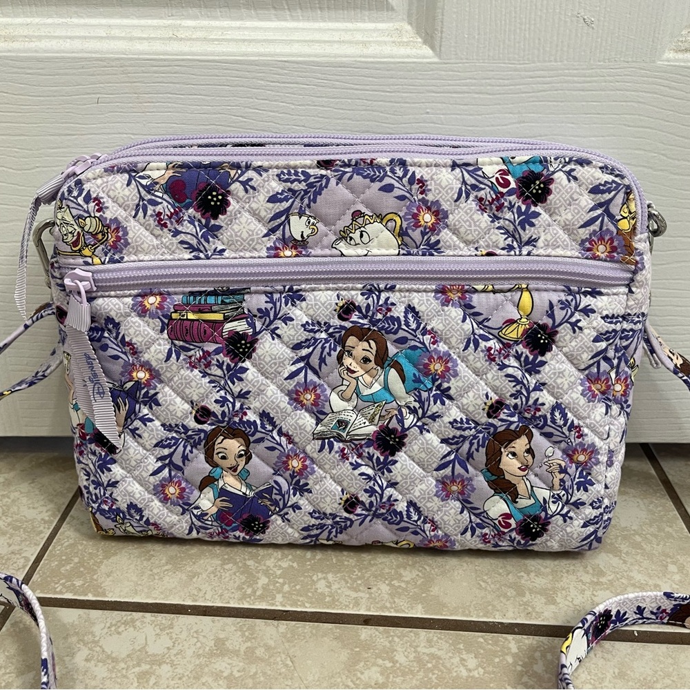 Vera Bradley Beauty & the Beast Triple Compartment Crossbody